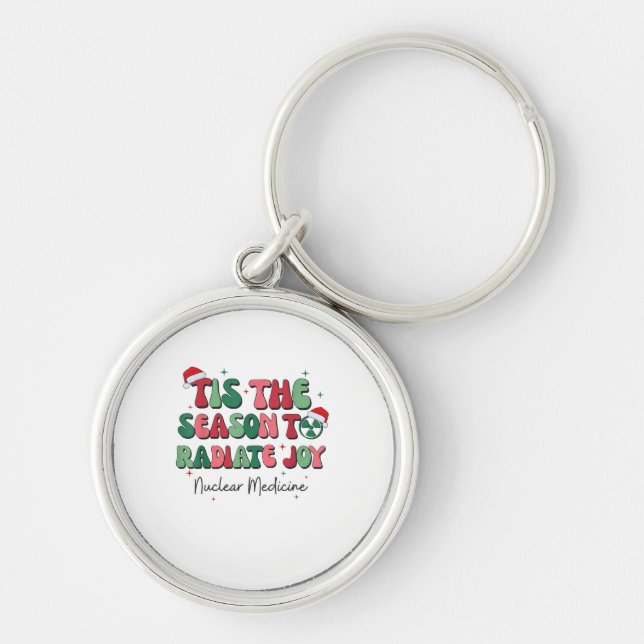 Tis The Season To Joy Nuclear Medicine Christmas N Key Ring (Front)
