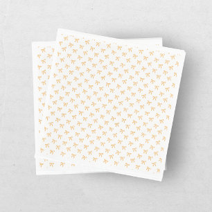 Tis' The Season To Sparkle Christmas Bow Gold Napkin