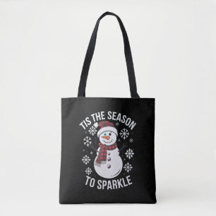Tis The Season To Sparkle Christmas Holiday Gift Tote Bag