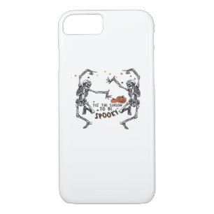 Tis The Season To Spooky Halloween Skeleton Retro  iPhone 8/7 Case