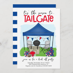 Tis the Season to Tailgate change to ANY COLOR Invitation