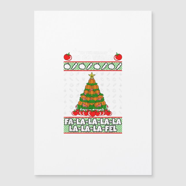 Tis The Season To Vegan Christmas Pajama X-Mas Veg (Front)