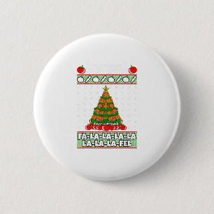 Tis The Season To Vegan Christmas Pajama X-Mas Veg 6 Cm Round Badge