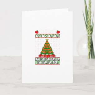 Tis The Season To Vegan Christmas Pajama X-Mas Veg Card