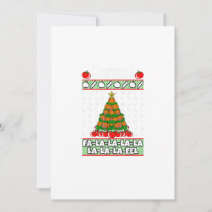 Tis The Season To Vegan Christmas Pajama X-Mas Veg Holiday Card