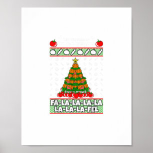 Tis The Season To Vegan Christmas Pajama X-Mas Veg Poster