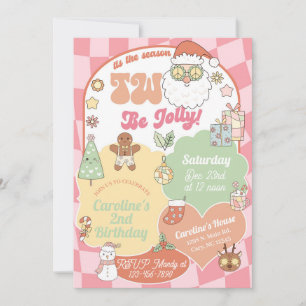 Tis the season two be jolly 2nd birthday invite. invitation