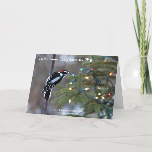 'Tis the Season Up North  Mn!  Merry Christmas Thank You Card (Front)