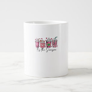 Tis The Season Valentines Day Coffee Drink Valenti Large Coffee Mug