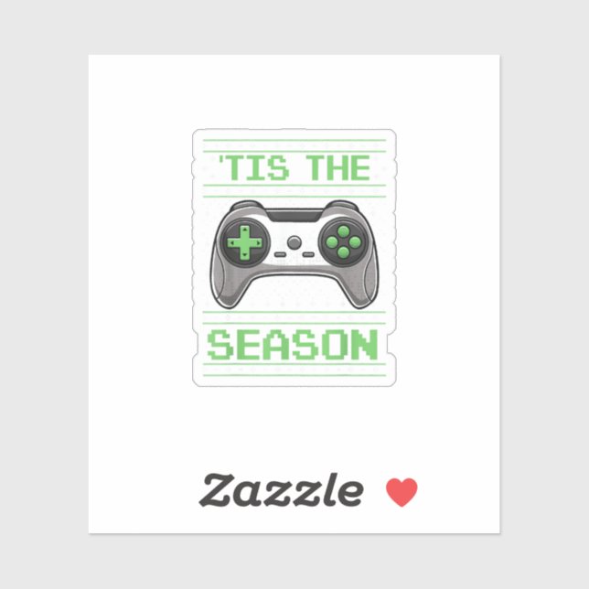 Tis The Season Video Games Christmas Xmas Gamer (Sheet)