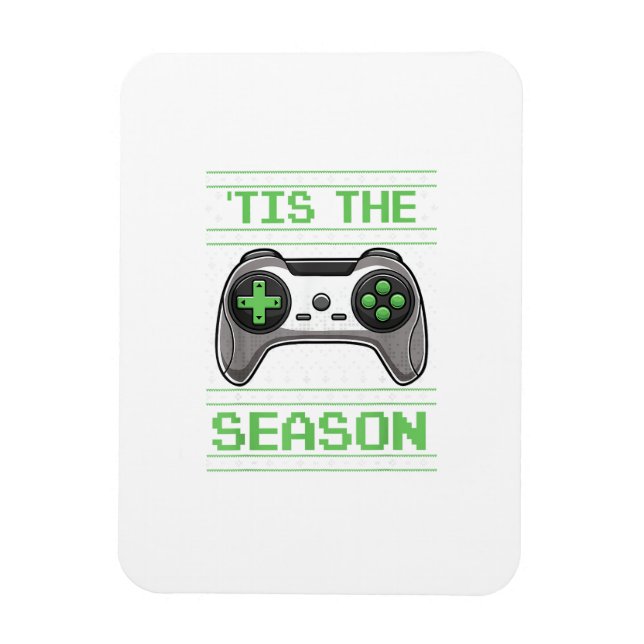 Tis The Season Video Games Christmas Xmas Gamer Magnet (Vertical)