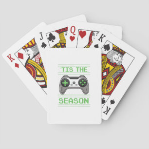 Tis The Season Video Games Christmas Xmas Gamer Playing Cards