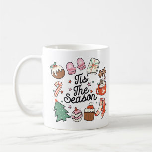 Tis The Season Vintage Christmas Coffee Mug