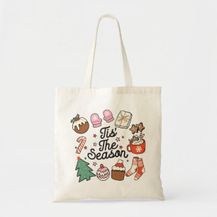 Tis The Season Vintage Christmas Tote Bag