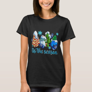 Tis The Season Winter And Snowman Christmas Family T-Shirt