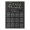 tis the season winter wedding seating chart sign