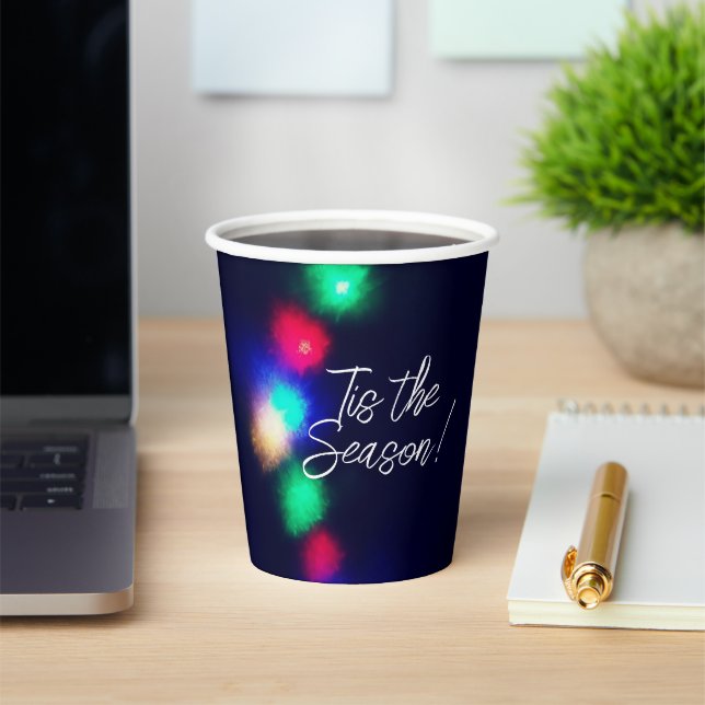 Tis the Season with Lights Paper Cups (Insitu)
