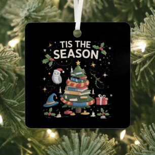 Tis the Season Wizard School Christmas Cosy Magic Metal Tree Decoration