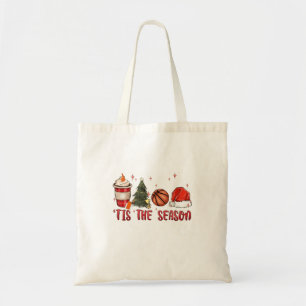Tis the Season Xmas Christmas Basketball Tote Bag