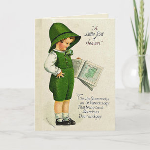 'Tis the Shamrocks Vintage St. Patrick's Day Card