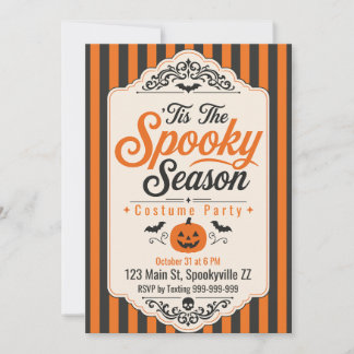 ’Tis the Spooky Season Halloween Party Invitation