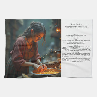 Tisana Barrica Ancient Roman Barley Soup Tea Towel