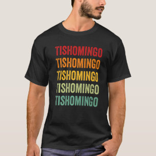 Tishomingo County Mississippi Rainbow Text T-Shirt