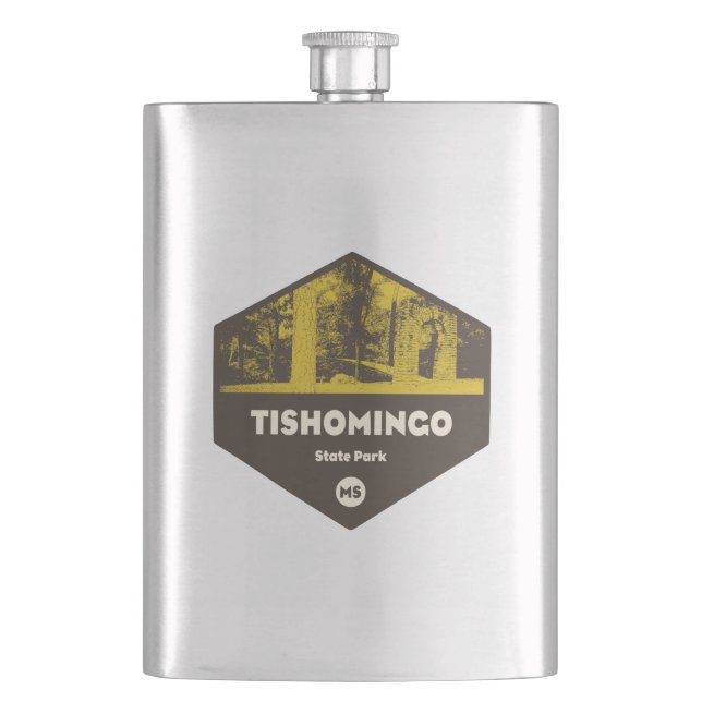 Tishomingo State Park Mississippi Hip Flask (Front)