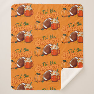 Tiss The Season For Football  Sherpa Blanket