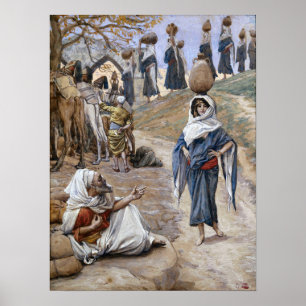 Tissot - Abraham's Servant Meeteth Rebecca 1896 Poster