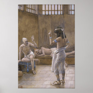 Tissot - Joseph Interprets The Dreams While In Pr… Poster