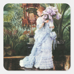 Tissot: Lilacs Square Sticker