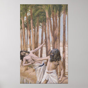 Tissot - Moses Slays An Egyptian 1896 Poster