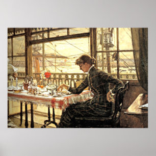 Tissot: Room Overlooking the Harbor Poster