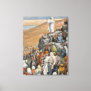 Tissot - The Sermon on the Mount Canvas Print