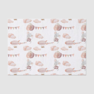 Tissue Paper (25cm x 38cm) - Mouse With Balloons