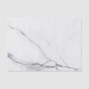 Tissue Paper (25cm x 38cm) - White Marble Pattern
