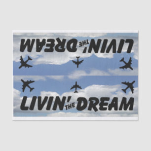 Tissue paper airplane