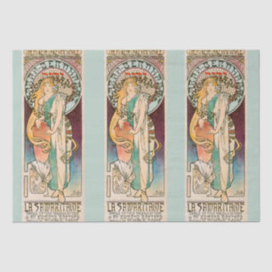 TISSUE PAPER : ALPHONS MUCHA : LA SAMARITAINE