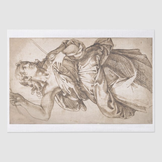 TISSUE PAPER :  AN ANGEL - 1529 -92 PASSEROTTI (Front)