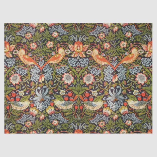 Tissue Paper - Art Nouveau Strawberry Picker (Front)