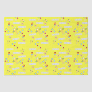 Tissue Paper Baby Aeroplane Yellow