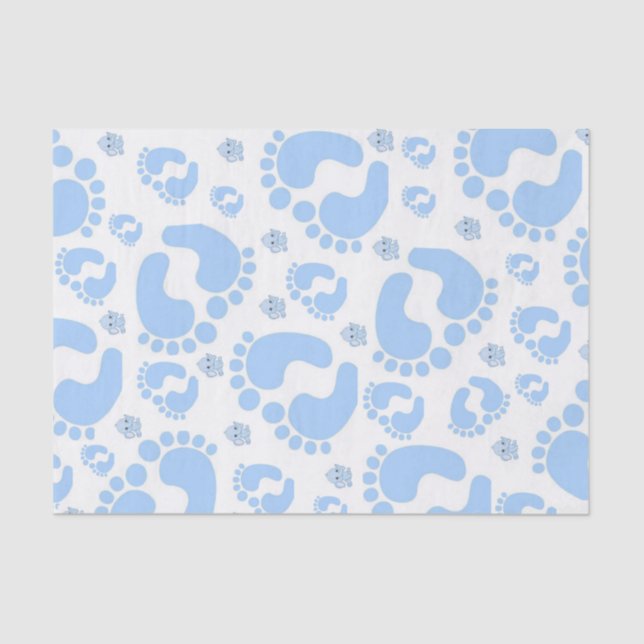 Tissue Paper Baby Feet Boy Elephant (Front)