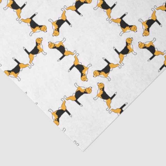 Tissue Paper Beagle dogs (Detail)