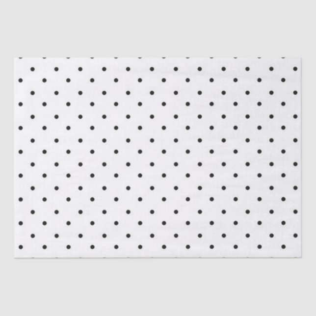 Tissue Paper/Black Polka Dots Tissue Paper (Front)