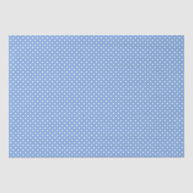 Tissue Paper/Blue Polka Dots Paper (Front)