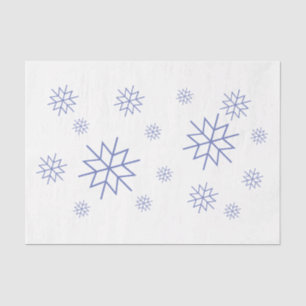 Tissue Paper - Blue Snowflakes