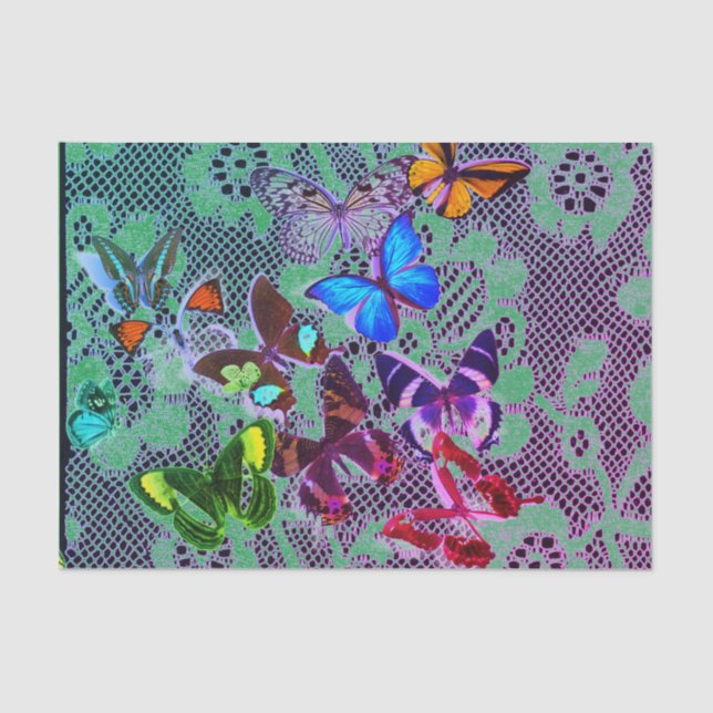 TISSUE PAPER BUTTERFLIES AND ANTIQUE LACE (Front)