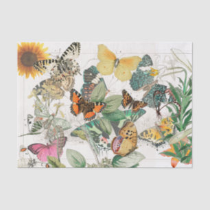 Tissue Paper Butterfly Sunflower