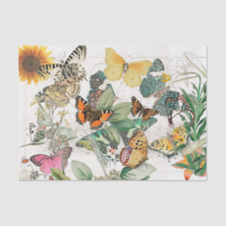 Tissue Paper Butterfly Sunflower